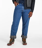 Men's Double L® Jeans, Classic Fit, Flannel-Lined