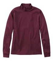 Women's L.L.Bean Interlock Mock-Turtleneck, Long-Sleeve