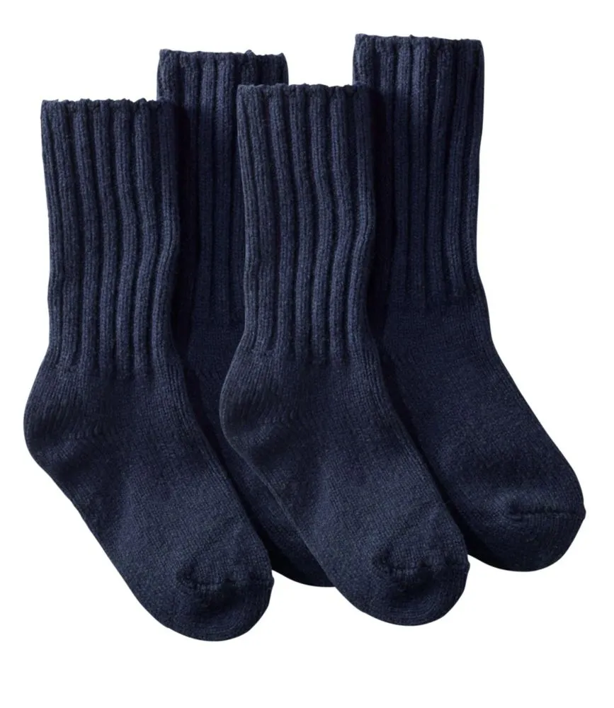 Adults' Merino Wool Ragg Socks, 10" Two-Pack