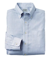 Men's Wrinkle-Free Classic Oxford Cloth Shirt, Traditional Fit University Stripe