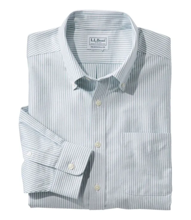 L.L.Bean Pinpoint Oxford Shirt Original Fit All-Cotton Wrinkle-Free Women's Regular White / S