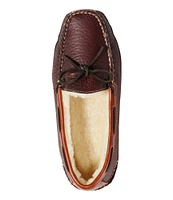 Men's Bison Double-Sole Slippers, Shearling-Lined