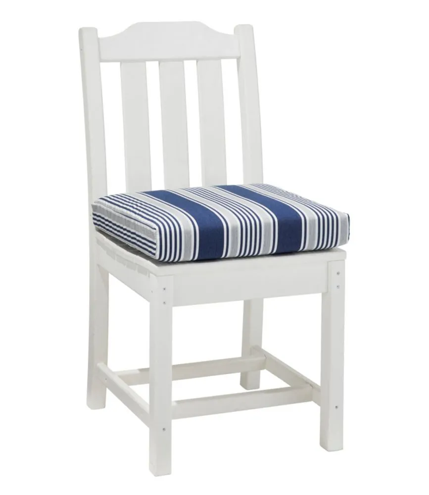 Casco Bay Cushion for All-Weather Armless/Folding Chair, Stripe