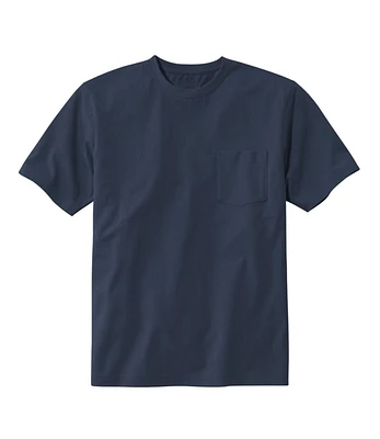 Men's Carefree Unshrinkable Tee with Pocket, Traditional Fit