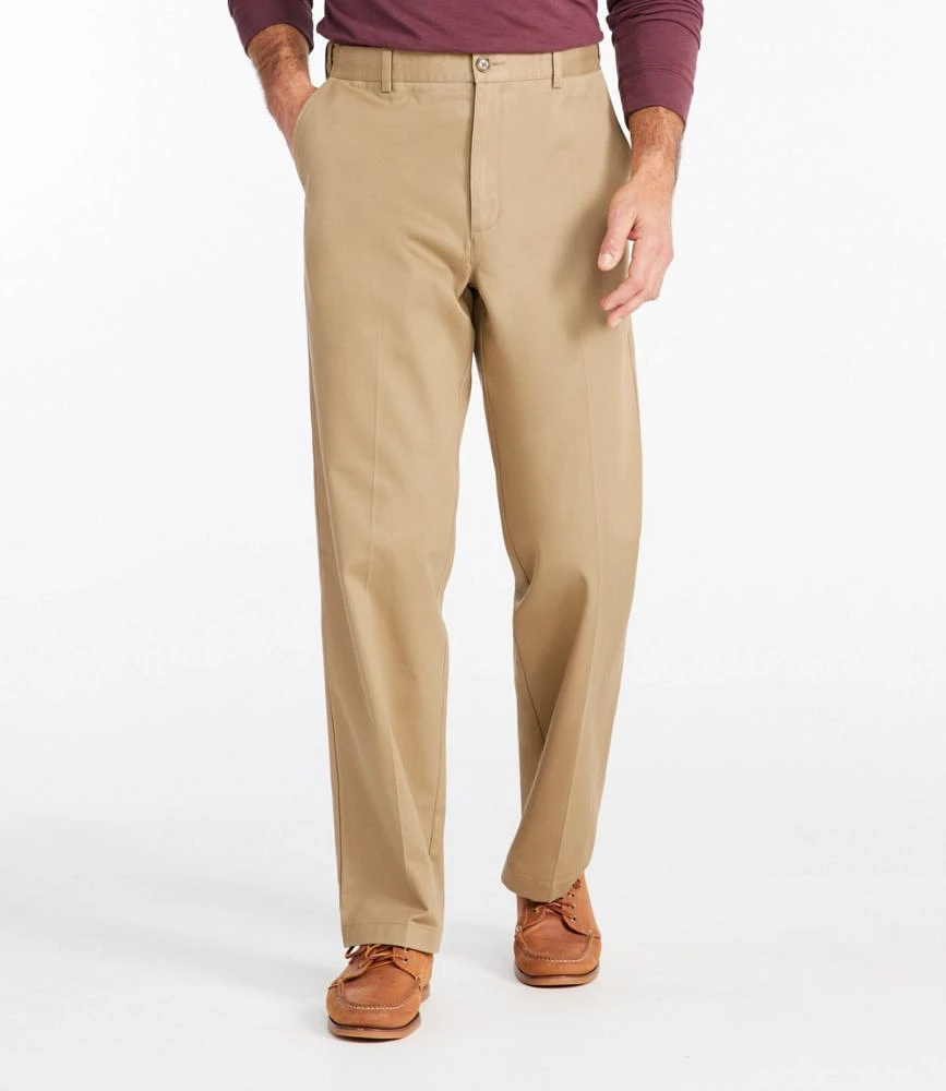 Men's Wrinkle-Free Double L® Chinos, Natural Fit, Hidden Comfort, Plain Front