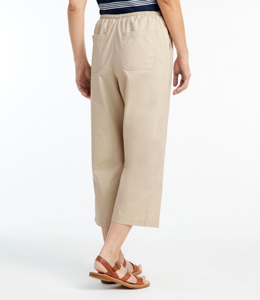 L.L. Bean Women's Sunwashed Canvas Pants, Straight-Leg Crop