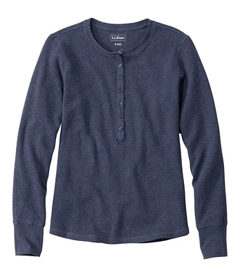 Women's Waffle-Knit Henley