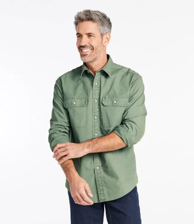 L.L.Bean Men's Short-Sleeve Canvas Shirt