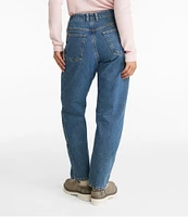 Women's Double L® Jeans, Ultra High-Rise Comfort Waist Tapered Leg Flannel-Lined