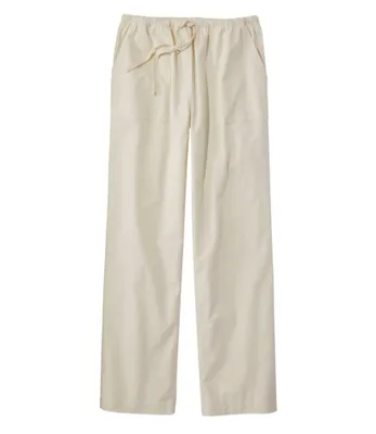 Women's Sunwashed Canvas Pants, High-Rise Straight-Leg