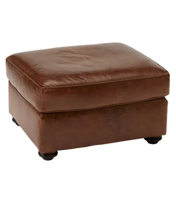 L.L.Bean Leather Lodge Ottoman