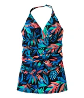 Women's Shaping Swimwear, Clasp Halter Dress Print