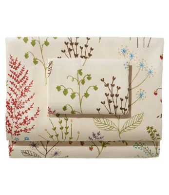 Botanical Floral Flannel Sheet Collection