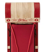 Toboggan with Cushion and Buffalo Plaid Cushion Cover, Small