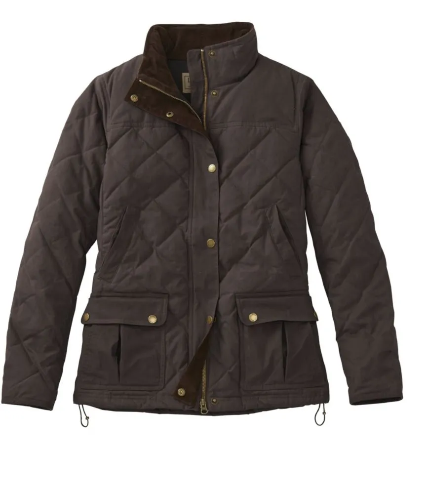 Women's L.L.Bean Upcountry Waxed-Cotton Down Jacket