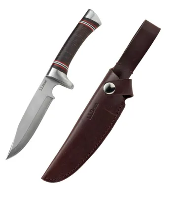 L.L.Bean Stacked Leather Hunting Knife