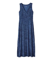 Women's Summer Knit Maxi Dress, Print