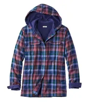 Women's Fleece-Lined Flannel Hoodie, Plaid