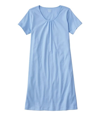 Women's Supima Nightgown, Short-Sleeve