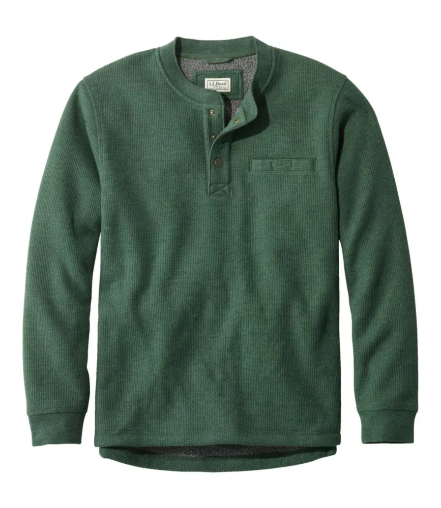 Men's Katahdin Iron Works® Bonded Waffle Fleece Henley