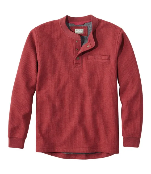 L.L. Bean Men's Katahdin Iron Works® Bonded Waffle Fleece Henley