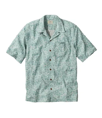 Men's Tropics Shirt, Short-Sleeve Print