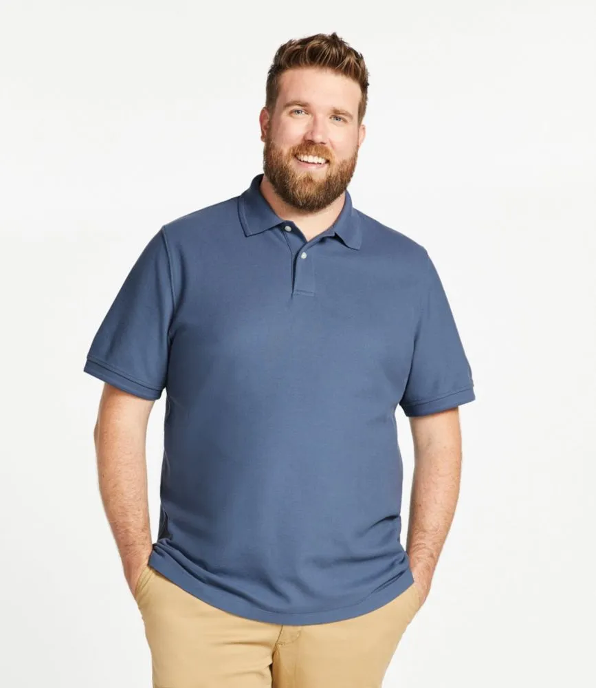 Men's Premium Double L Polo, Hemmed Short-Sleeve with Pocket Juniper Extra Large, Cotton | L.L.Bean