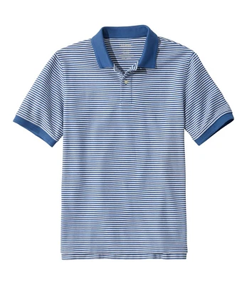 Men's Premium Double L® Polo, Banded Short-Sleeve Without Pocket Stripe