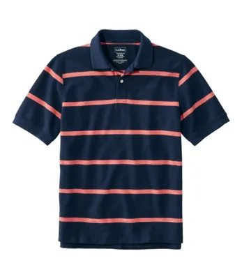 Men's Premium Double L® Polo, Banded Short-Sleeve Without Pocket Stripe