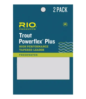 Rio Powerflex Plus 9' Tapered Leaders, 2-Pack