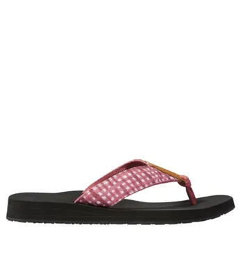 Women's Maine Isle Flip-Flops, Woven Print