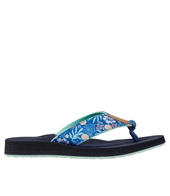 Women's Maine Isle Flip-Flops, Woven Print