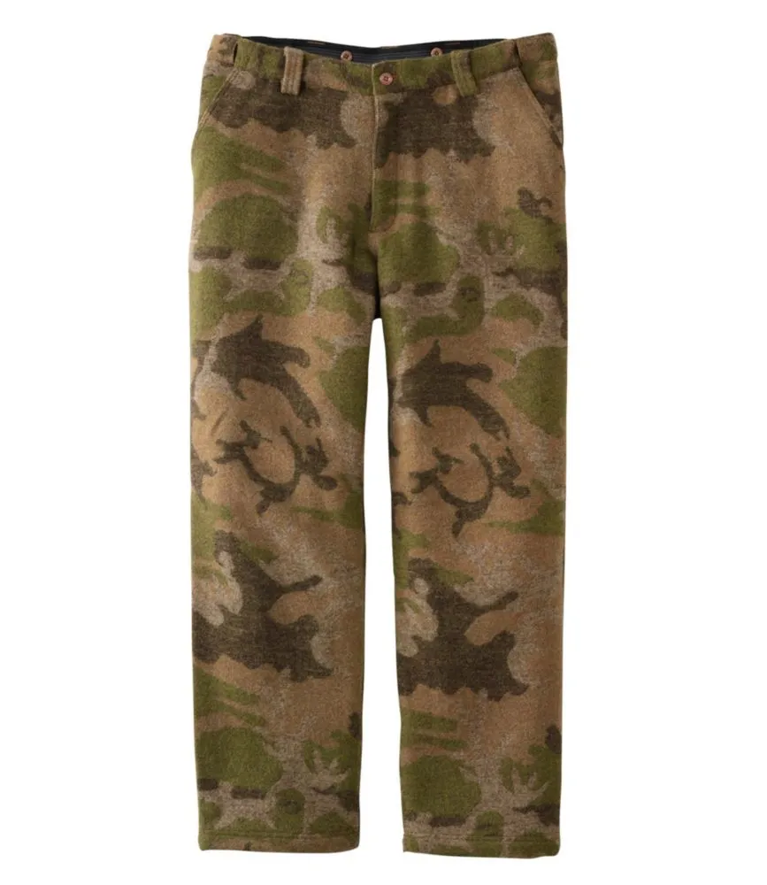 L.L. Bean Men's Maine Guide Wool Pants with PrimaLoft, Camouflage