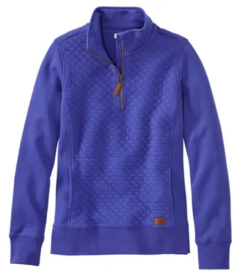 Women's Quilted Quarter-Zip Pullover