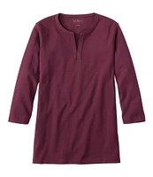 Women's L.L.Bean Tee, Three-Quarter-Sleeve Splitneck Tunic