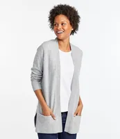 Women's Classic Cashmere Open Cardigan with Pocket