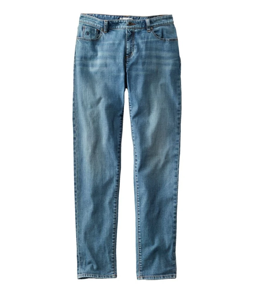 Women's Signature Organic Denim Boyfriend Jeans, Low-Rise Straight-Leg