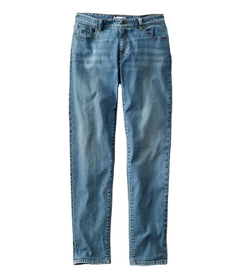 Women's Signature Organic Denim Boyfriend Jeans, Low-Rise Straight-Leg