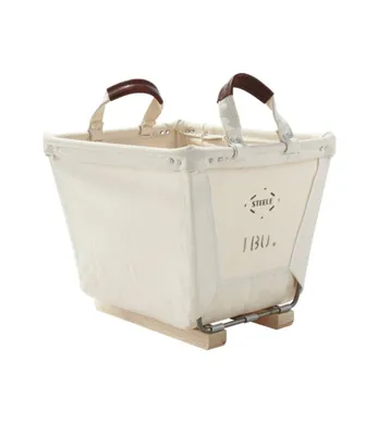 Steele Small Carry Basket With Wood Runners
