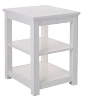 Painted Farmhouse Two Shelf End Table