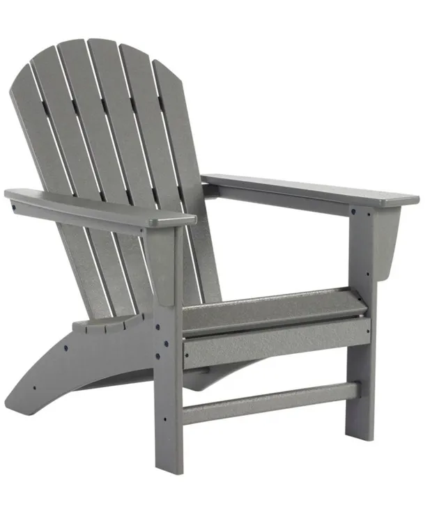 Casco Bay Adirondack Chair Seat and Back Cushion, Stripe Navy/Natural, Sunbrella | L.L.Bean