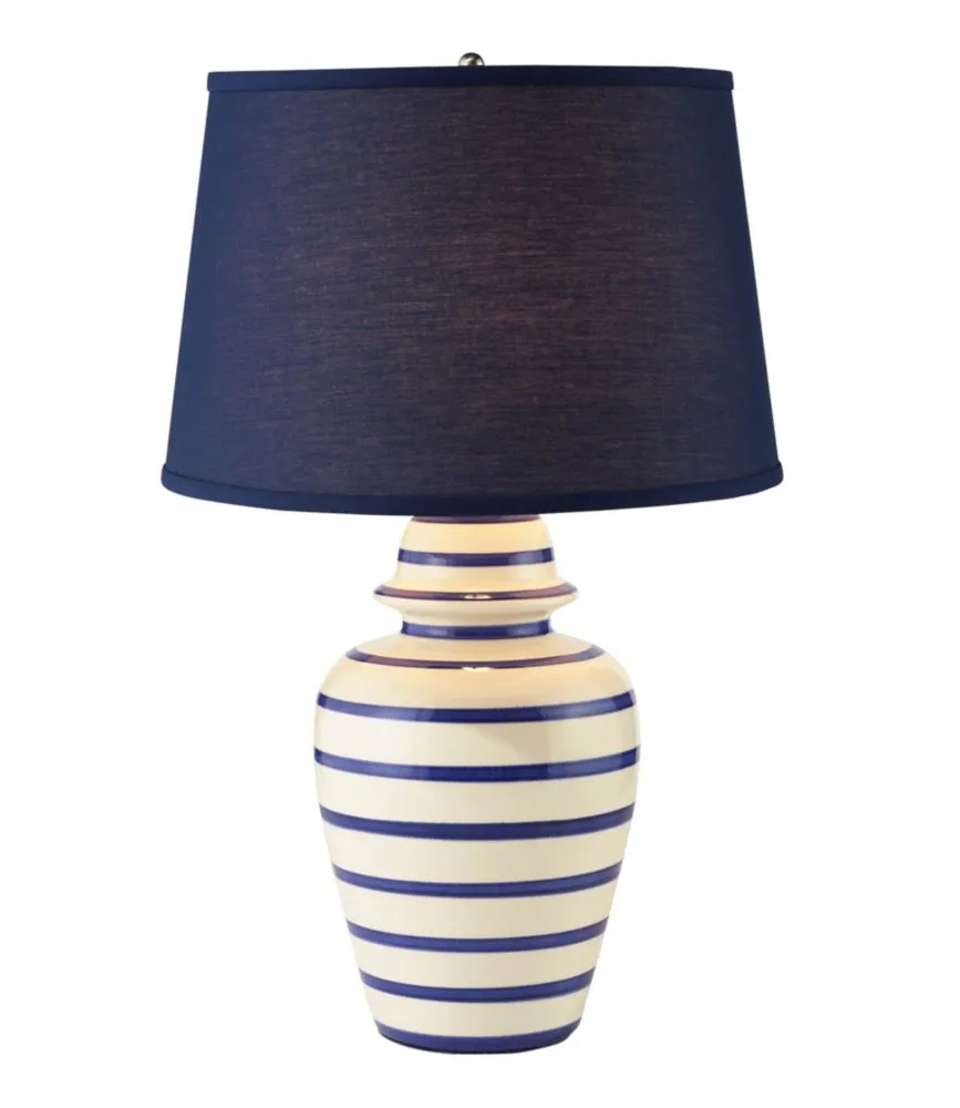 Portland Ceramic Lamp, Stripe