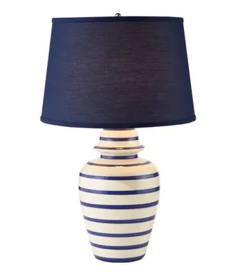 Portland Ceramic Lamp, Stripe