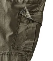 Women's Stretch Canvas Cargo Pants, Mid-Rise Straight-Leg