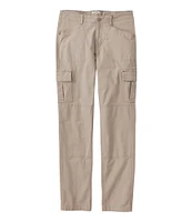 Women's Stretch Canvas Cargo Pants, Mid-Rise Straight-Leg