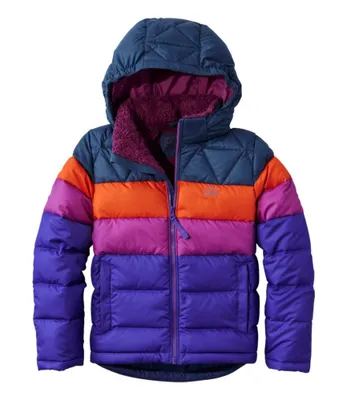 Kids' Bean's Down Jacket, Colorblock