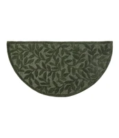 Wool Hearth Rug, Crescent, Leaf