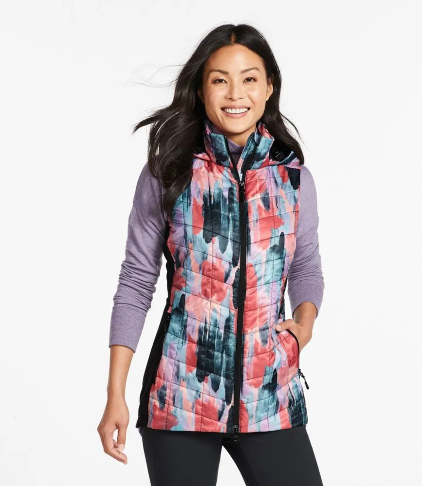 L.L. Bean Women's PrimaLoft Packaway Long Vest, Print