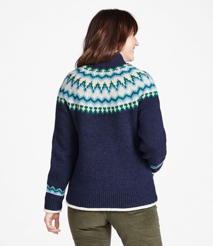 Women's Bean's Classic Ragg Wool Sweater, Crewneck Fair Isle