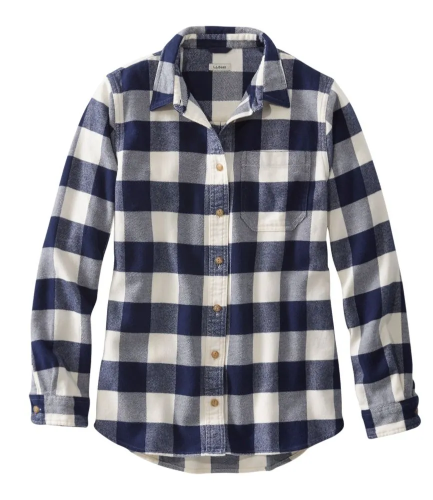 L.L. Bean Men's BeanFlex All Season Flannel Shirt Long Sleave L